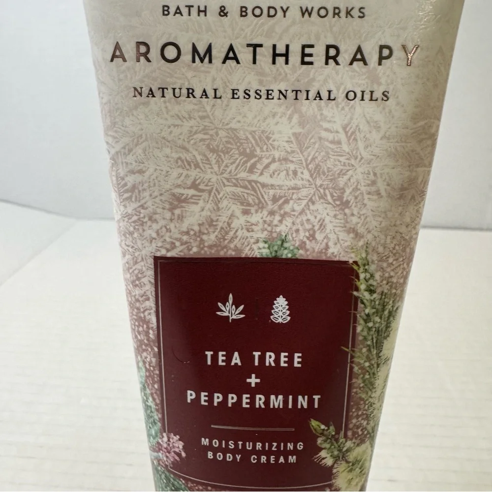 BATH & BODY WORKS AROMATHERAPY TEA TREE PEPPERMINT MOISTURIZING CREAM LOTION